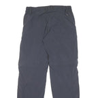 ADIDAS Mens Polyester Blend Grey Regular Straight Trousers W30 L31 Comfortable