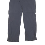 ADIDAS Mens Polyester Blend Grey Regular Straight Trousers W30 L31 Comfortable