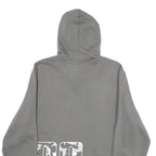 PUMA Mens Grey Hoodie L Cotton Blend Logo Print Pullover Sweatshirt