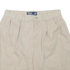 POLO RALPH LAUREN Womens Shorts Beige Casual Plain L W30 Cotton Blend