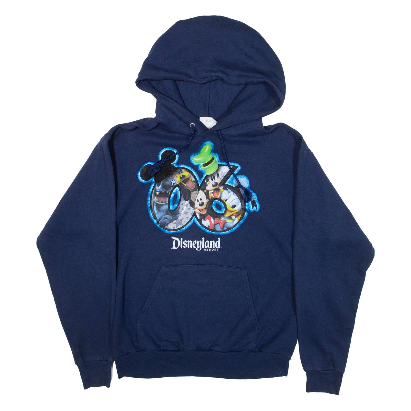 DISNEY Womens Blue Hoodie S