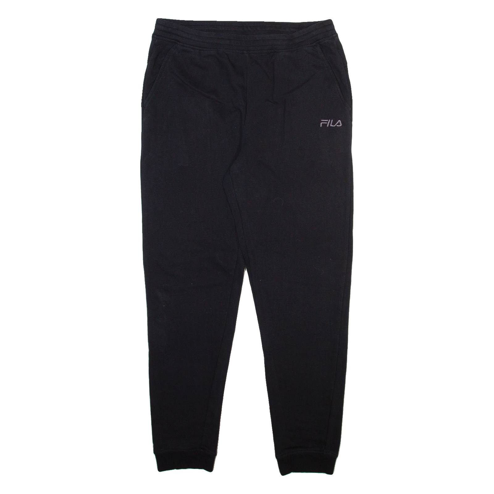 FILA Mens Joggers Black Tapered M W30 L28