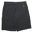 DICKIES Mens Black Cargo Shorts XL W38 Polyester Blend Workwear Casual