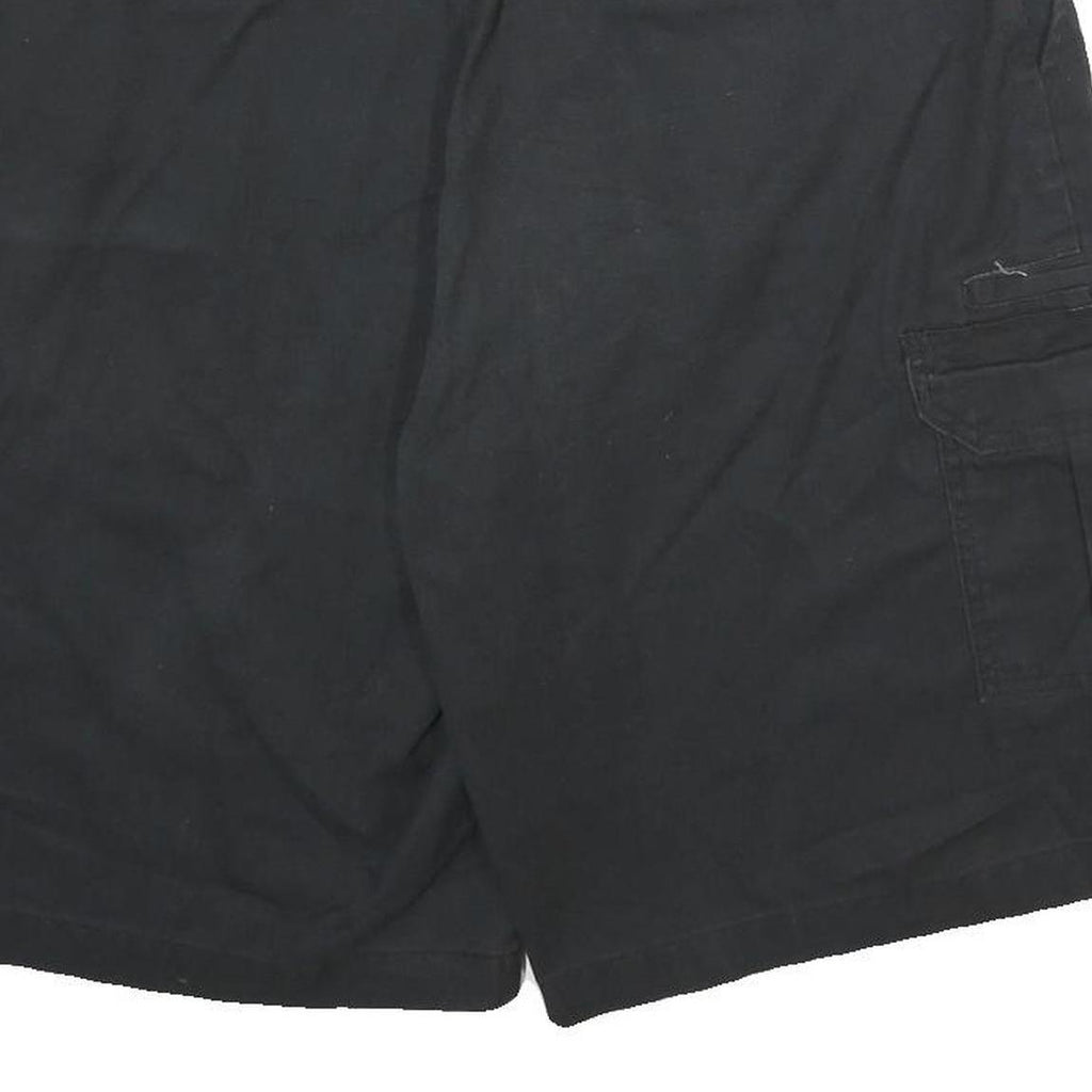 DICKIES Mens Black Cargo Shorts XL W38 Polyester Blend Workwear Casual