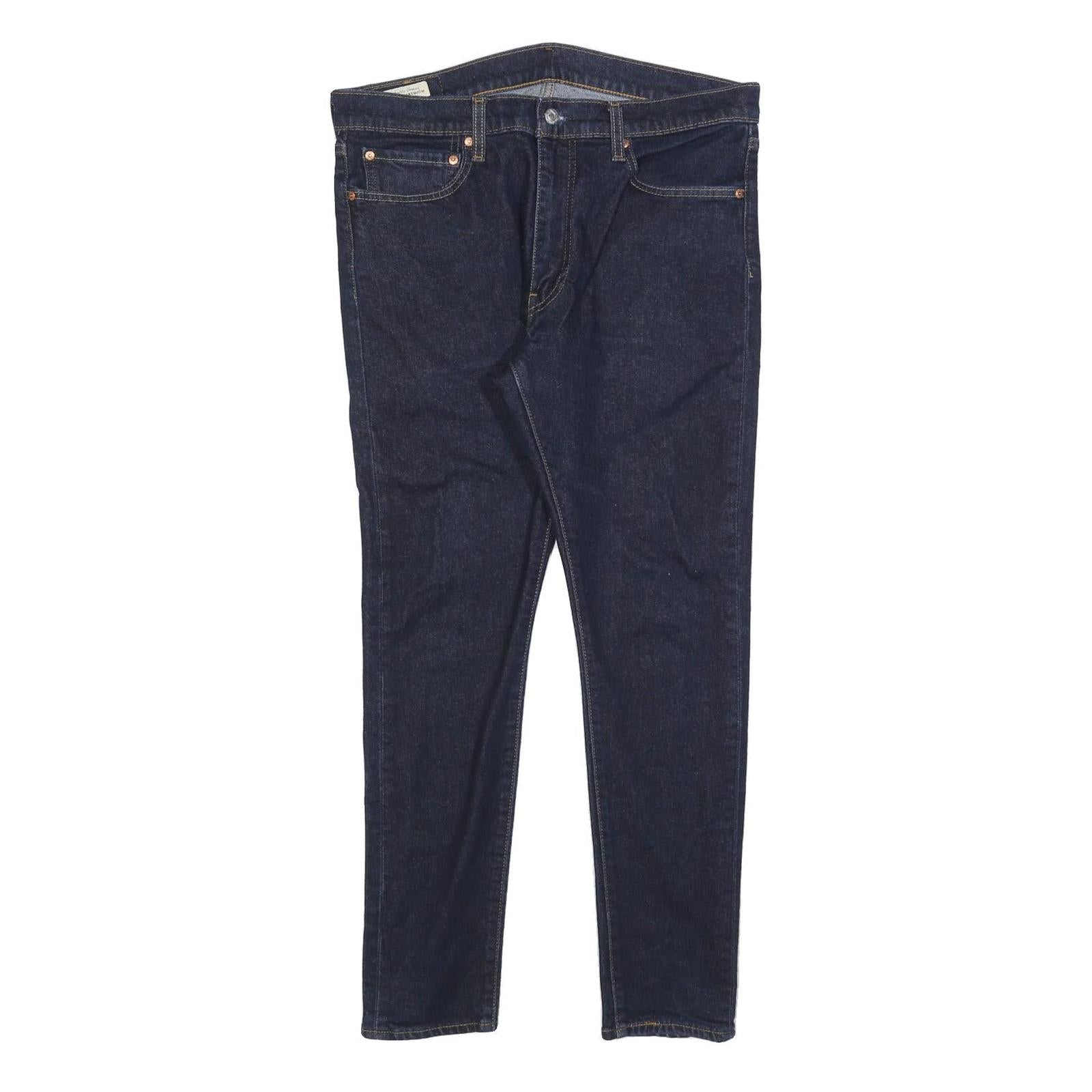 LEVI'S Mens Jeans Blue Slim Skinny Denim Medium W36 L30 Classic Zip