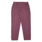 WRANGLER Womens Jeans Maroon Regular Mom W30 L28