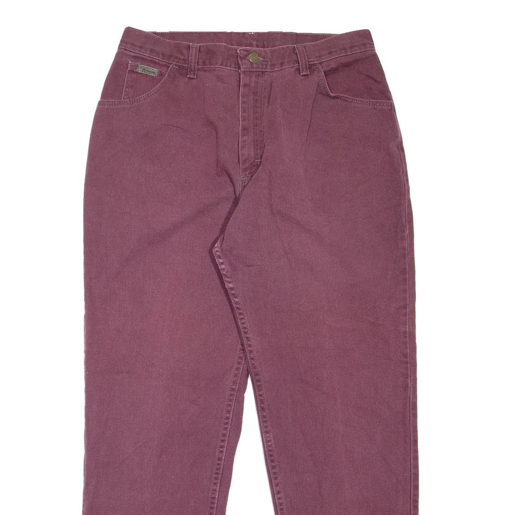 WRANGLER Womens Jeans Maroon Regular Mom W30 L28