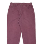 WRANGLER Womens Jeans Maroon Regular Mom W30 L28