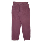 WRANGLER Womens Jeans Maroon Regular Mom W30 L28
