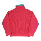 COLUMBIA Mens Red & Blue Outdoor Jacket L Polyester Blend Zip Bugaboo