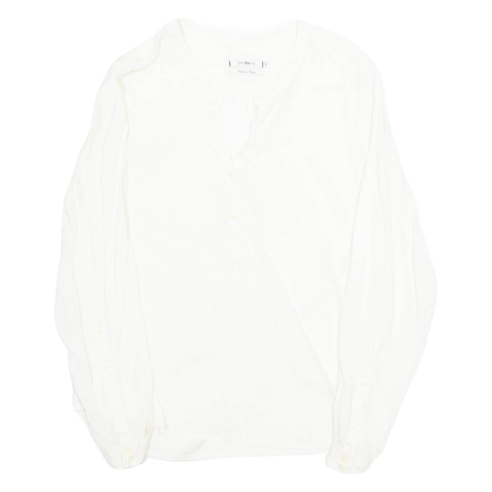 PAUL KEHL Womens Shirt Beige Long Sleeve M