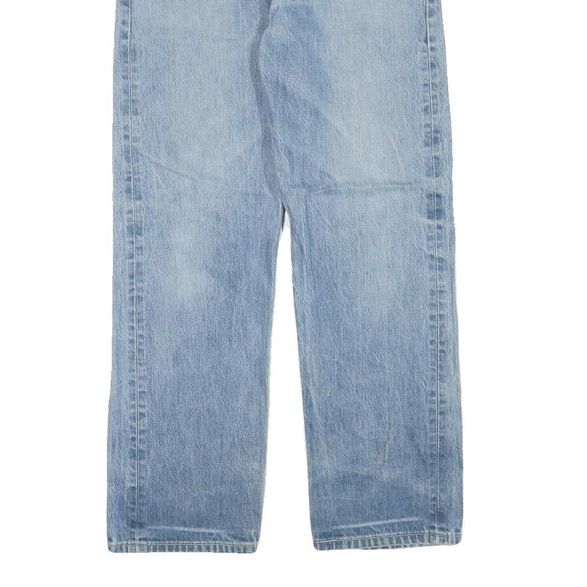 LEVI'S 501 Mens Regular Fit Straight Denim Light Blue Jeans W32 L28 Button