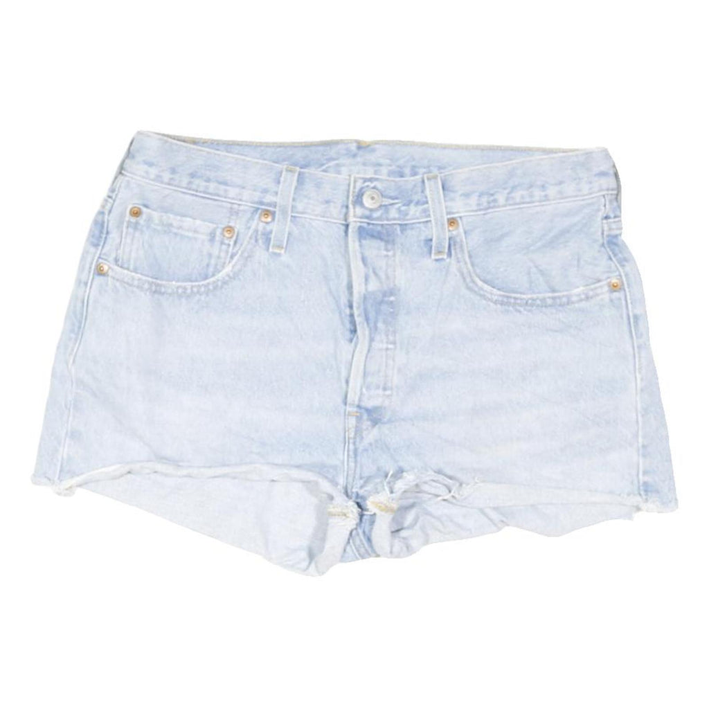 LEVI'S Womens Shorts Blue Denim Casual M W32 Cotton Blend Classic Fit