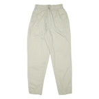 SYCAMORE Womens Cotton Blend Beige Relaxed Tapered Trousers W24 L29 Casual