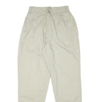 SYCAMORE Womens Cotton Blend Beige Relaxed Tapered Trousers W24 L29 Casual