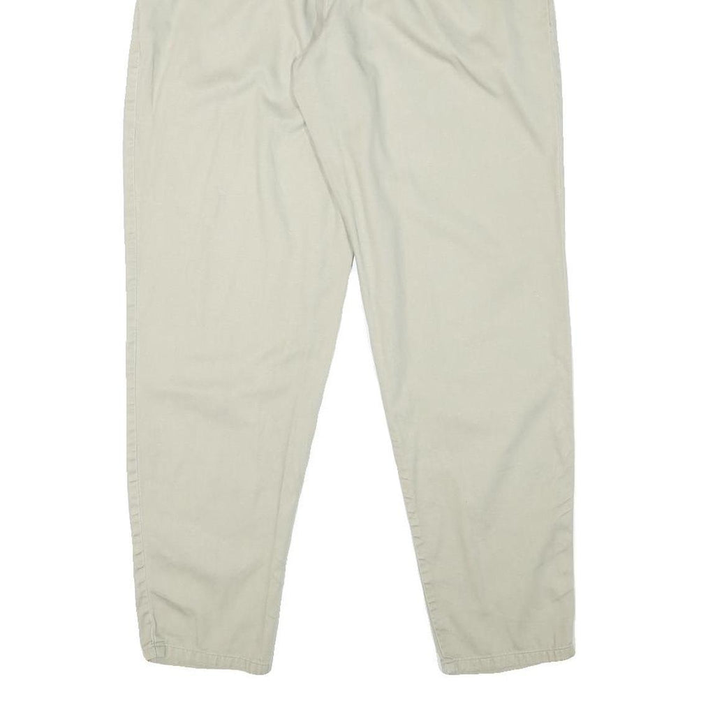 SYCAMORE Womens Cotton Blend Beige Relaxed Tapered Trousers W24 L29 Casual