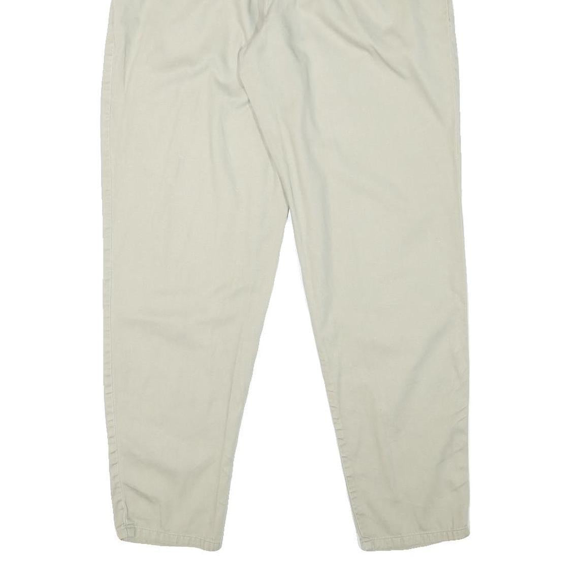 SYCAMORE Womens Cotton Blend Beige Relaxed Tapered Trousers W24 L29 Casual