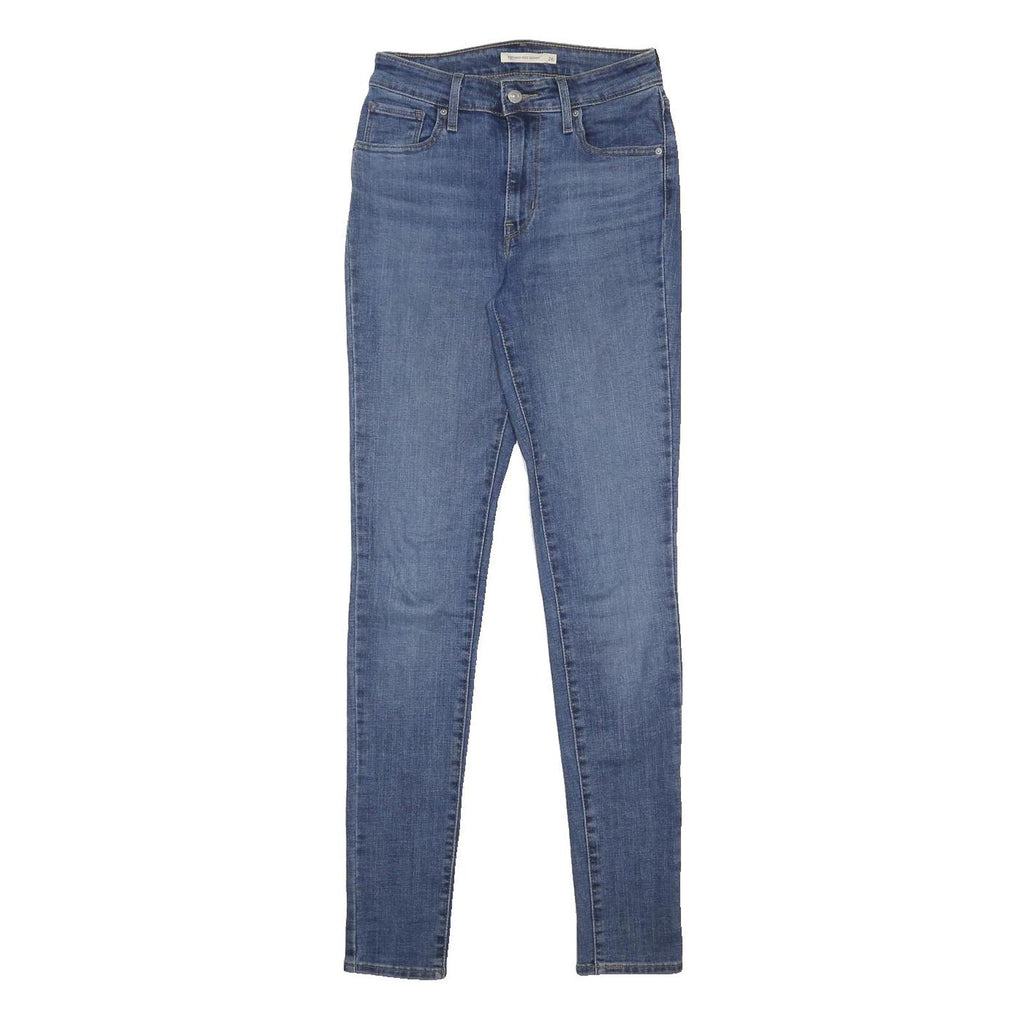 LEVI'S 721 Womens Jeans Blue Slim Skinny Denim Medium W26 L32 Classic Zip Fit
