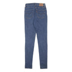 LEVI'S 721 Womens Jeans Blue Slim Skinny Denim Medium W26 L32 Classic Zip Fit