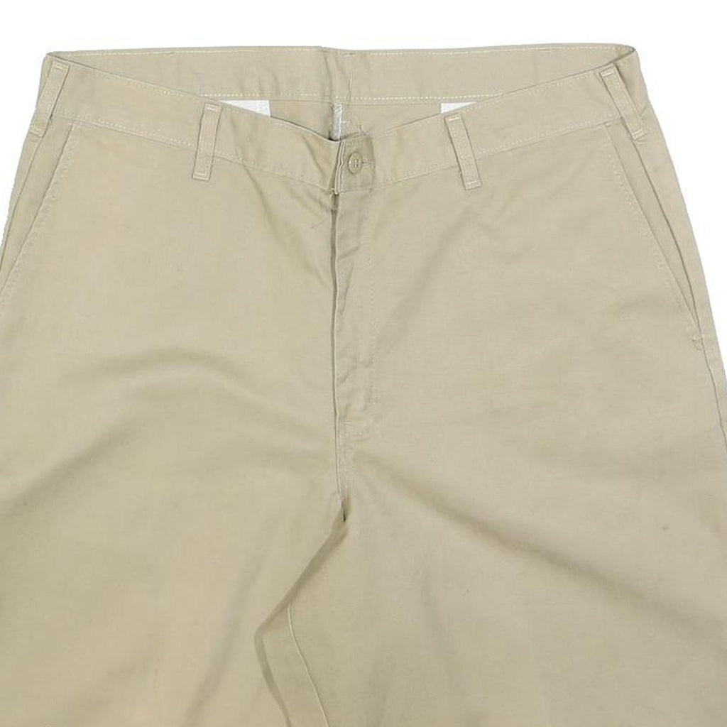 DICKIES Mens Shorts Beige Casual Plain L W36 Workwear Durable Cotton Blend
