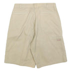 DICKIES Mens Shorts Beige Casual Plain L W36 Workwear Durable Cotton Blend