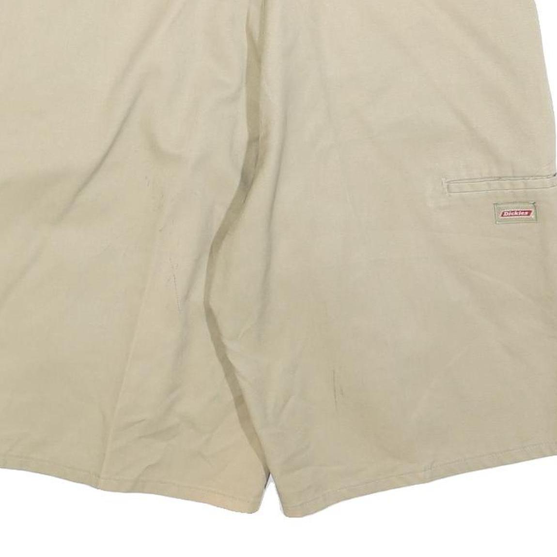 DICKIES Mens Shorts Beige Casual Plain L W36 Workwear Durable Cotton Blend
