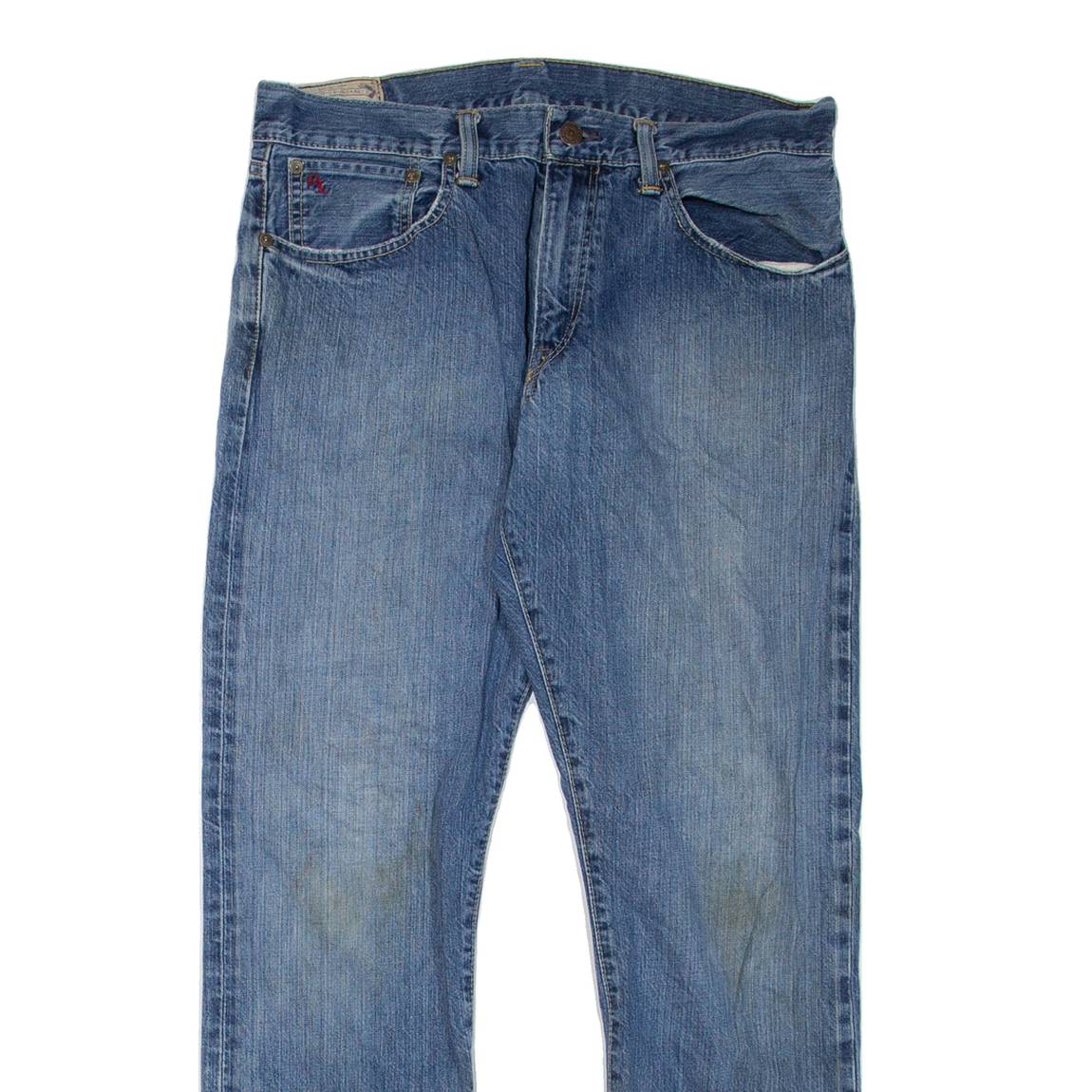 POLO RALPH LAUREN Womens Jeans Blue Regular Straight W32 L30