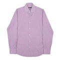 BOSS HUGO BOSS Mens Purple Shirt S Cotton Long Sleeve Button Closure Smart
