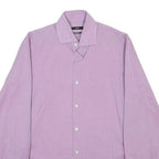 BOSS HUGO BOSS Mens Purple Shirt S Cotton Long Sleeve Button Closure Smart