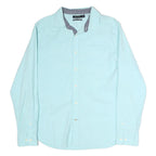 NAUTICA Mens Blue Classic Fit L Long Sleeve Cotton Shirt Casual Smart