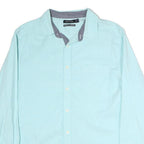 NAUTICA Mens Blue Classic Fit L Long Sleeve Cotton Shirt Casual Smart