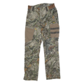 SOLOGNAC Mens Polyester Blend Camouflage Slim Straight Trousers W30 L30 Outdoor