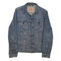 LEVI'S Mens Blue Cotton Denim Jacket M Woven Button Closure Classic Fit