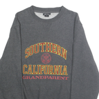 HERITAGE Mens Grey Southern California Grandparent Crew Neck S Sweatshirt