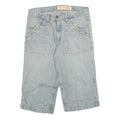 REWARD DENIM Mens Shorts Blue Casual L W35 Cotton Blend Light Wash