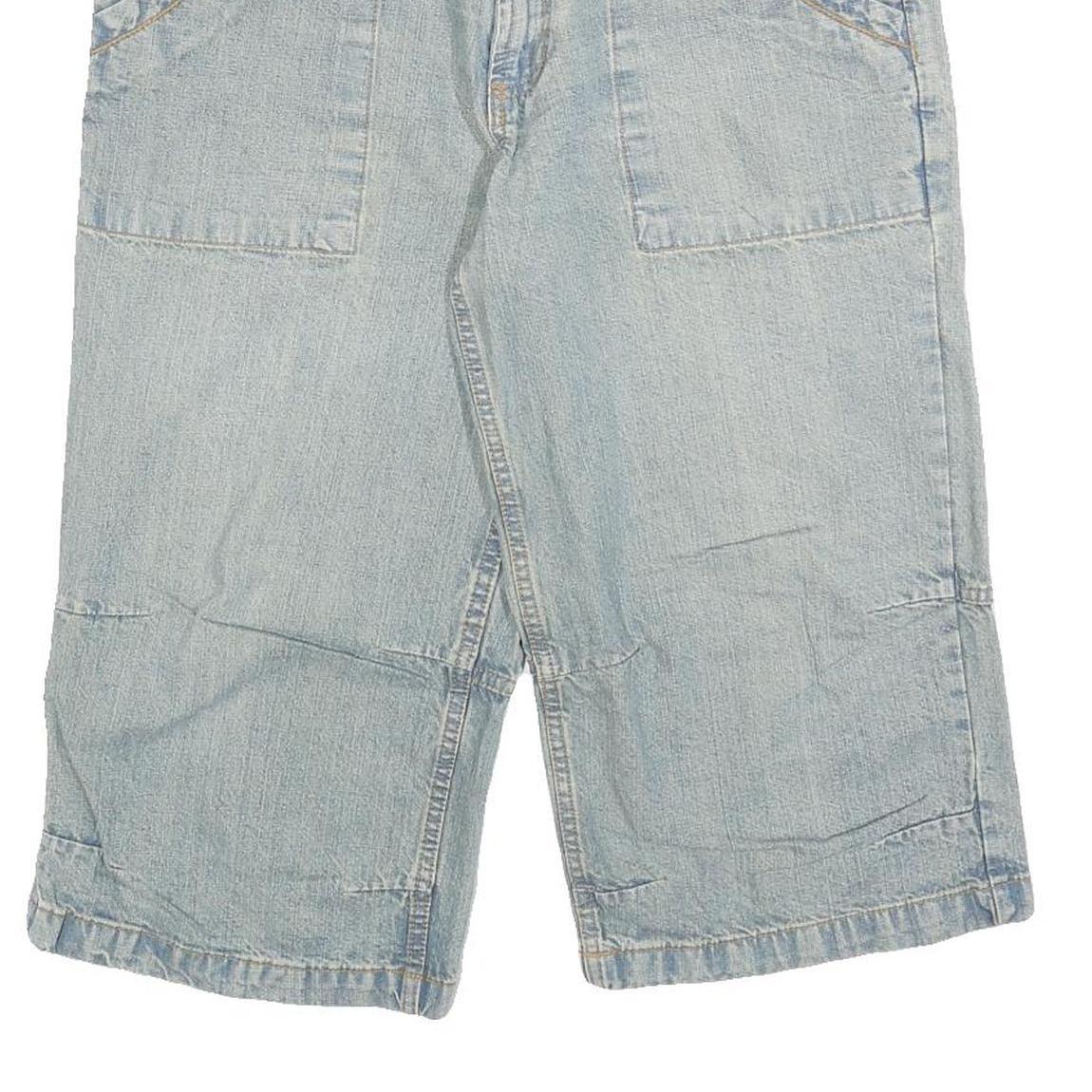 REWARD DENIM Mens Shorts Blue Casual L W35 Cotton Blend Light Wash