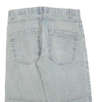 REWARD DENIM Mens Shorts Blue Casual L W35 Cotton Blend Light Wash