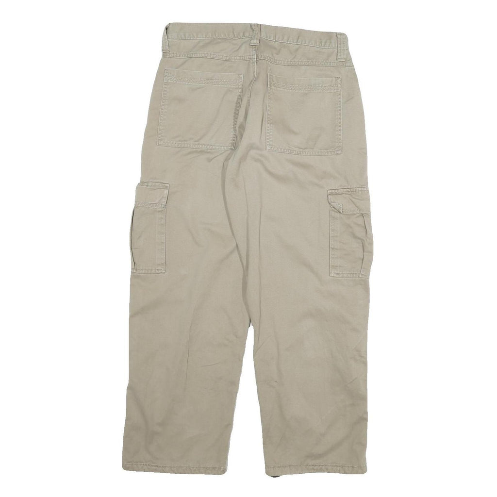 DICKIES Mens Cotton Blend Beige Workwear Regular Fit Cargo Trousers W32 L30