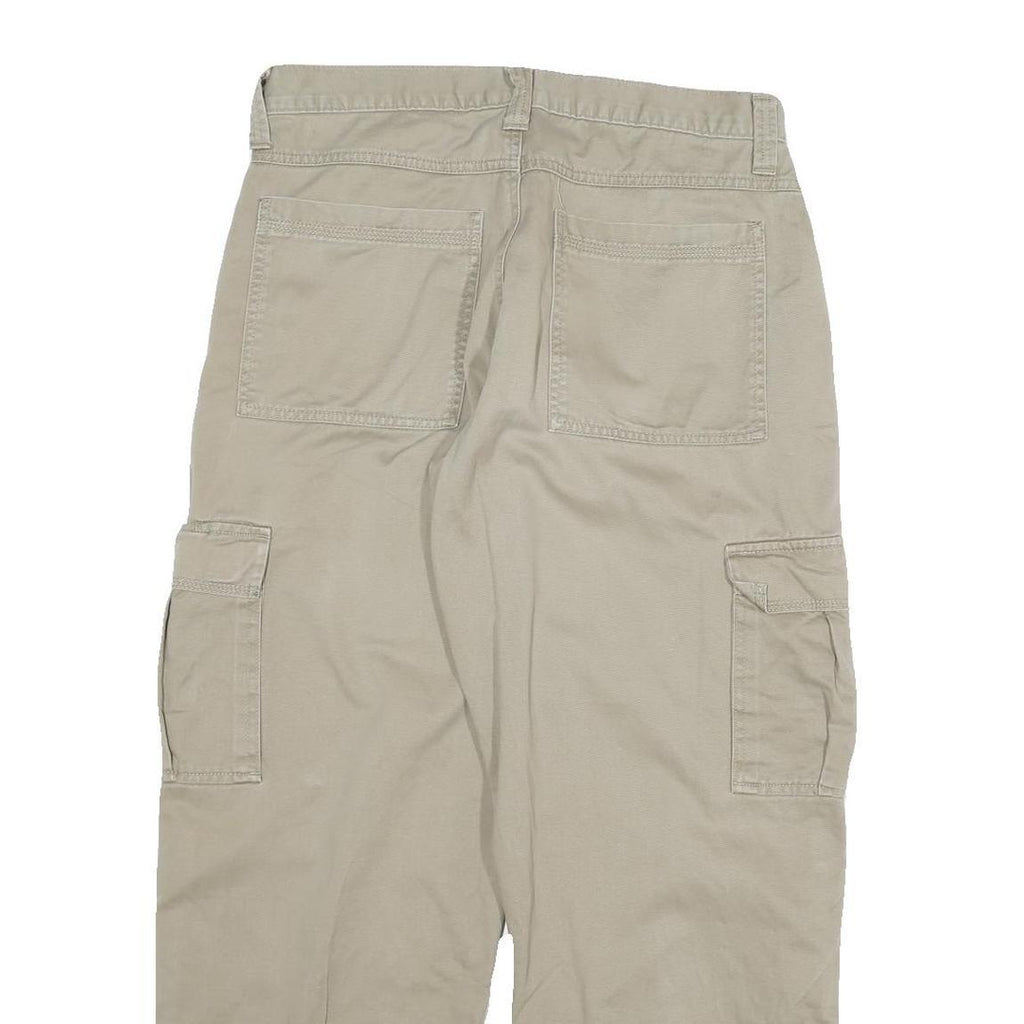 DICKIES Mens Cotton Blend Beige Workwear Regular Fit Cargo Trousers W32 L30