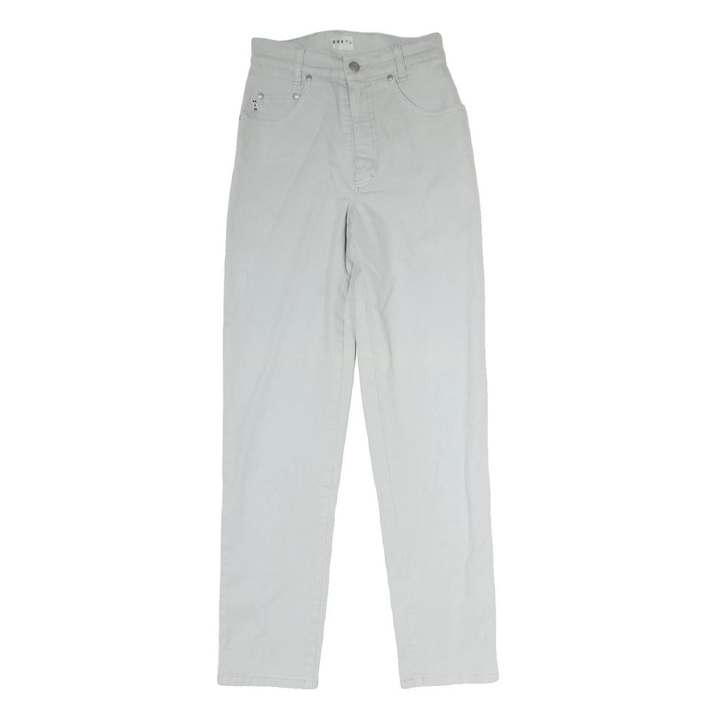 H.I.S Mens Slim Jeans White Cotton Blend Zip W25 L29 Casual Classic Fit