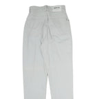 H.I.S Mens Slim Jeans White Cotton Blend Zip W25 L29 Casual Classic Fit