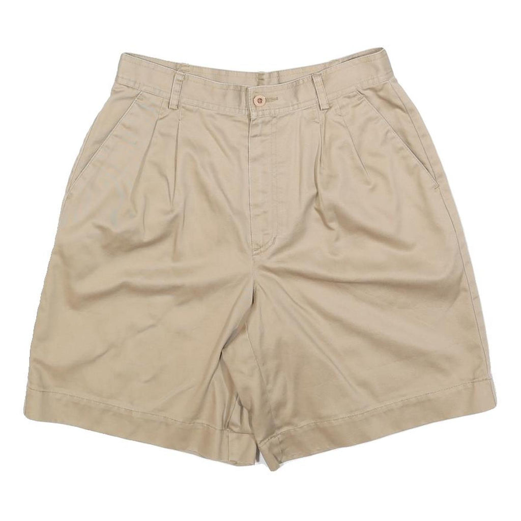 LIZ CLAIRBORNE Womens Beige Casual Shorts M W28 Cotton Blend Comfortable Fit