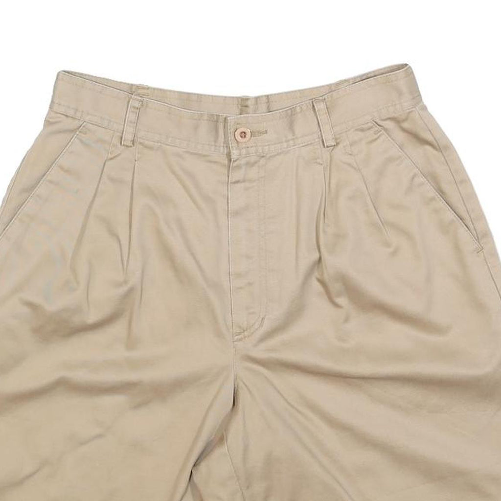 LIZ CLAIRBORNE Womens Beige Casual Shorts M W28 Cotton Blend Comfortable Fit