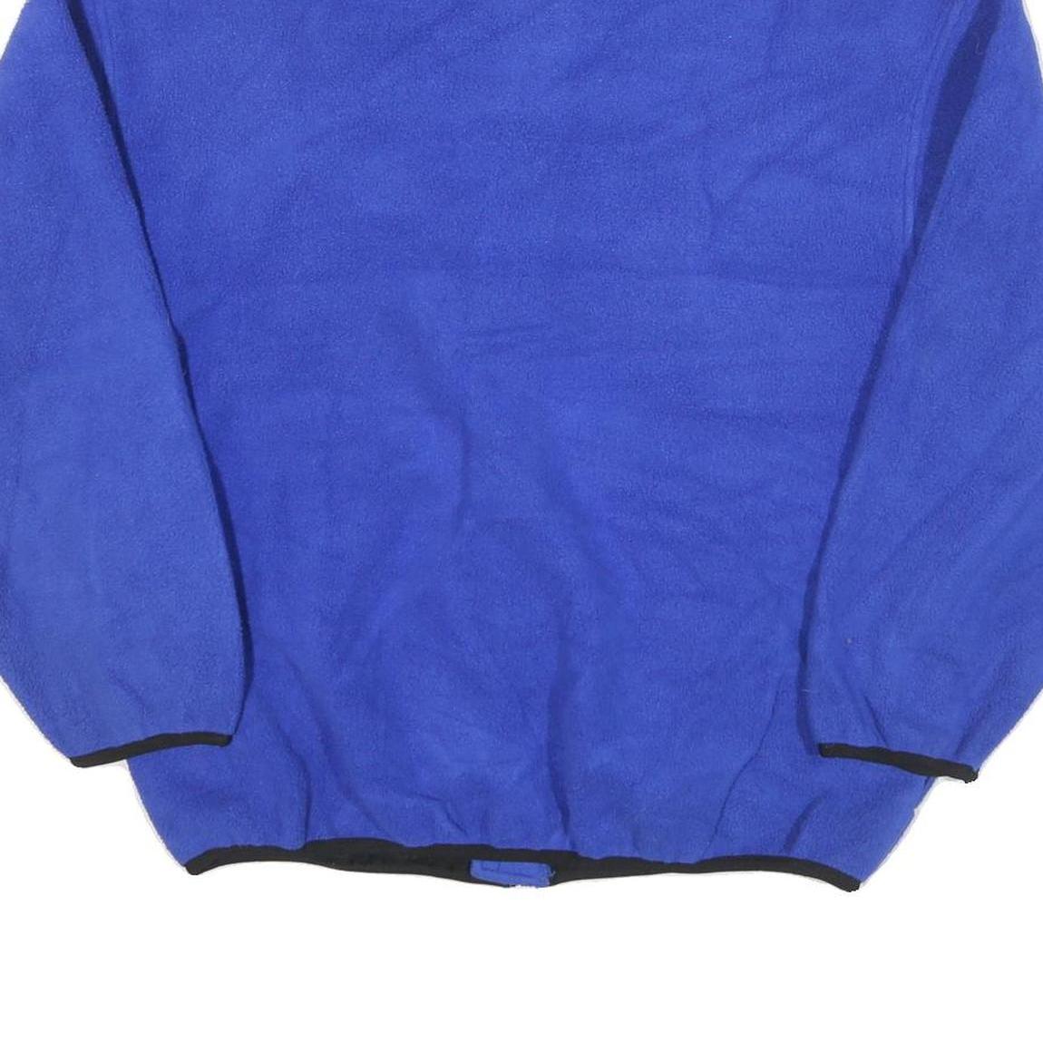 WEST MARINE Mens Blue Jacket L Polyester Blend Zip Casual Lightweight Fleece