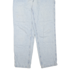 DICKIES Womens Regular Light Blue Denim Jeans W32 L30 Workwear Cotton Blend Zip