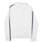 TOMMY HILFIGER Womens White & Navy Zip Jacket S Cotton Blend Plain Sporting