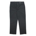 DICKIES Mens Cotton Blend Black Regular Straight Trousers W38 L32 Durable