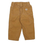 CARHARTT Boys Cotton Regular Fit Beige Workwear Trousers W18 L11 Casual