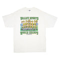 JERZEES Mens White Valley Sports World Champs 2002 Graphic T-Shirt XL Short