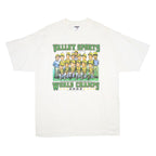 JERZEES Mens White Valley Sports World Champs 2002 Graphic T-Shirt XL Short